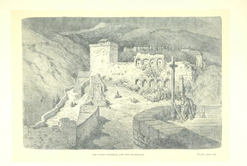 An illustration from Spain ... Illustrated by Gustave Doré. Translated by J. Thomson, 1881, leaf 177
