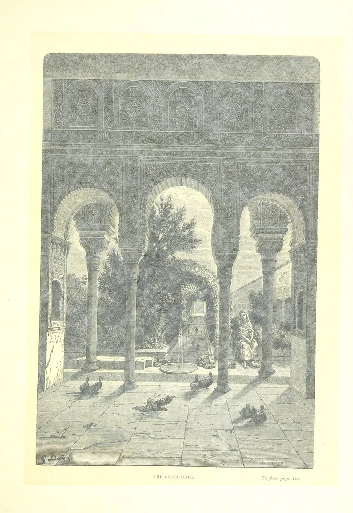 An illustration from Spain ... Illustrated by Gustave Doré. Translated by J. Thomson, 1881, leaf 185
