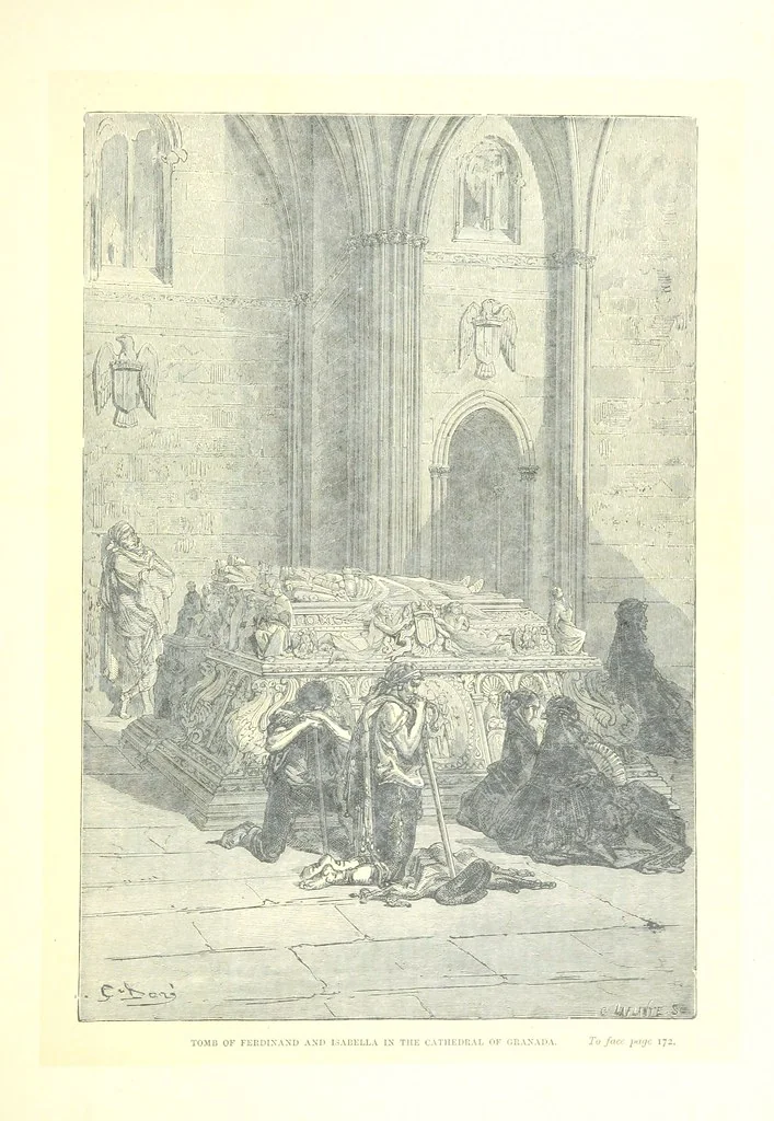 An illustration from Spain ... Illustrated by Gustave Doré. Translated by J. Thomson, 1881, leaf 193