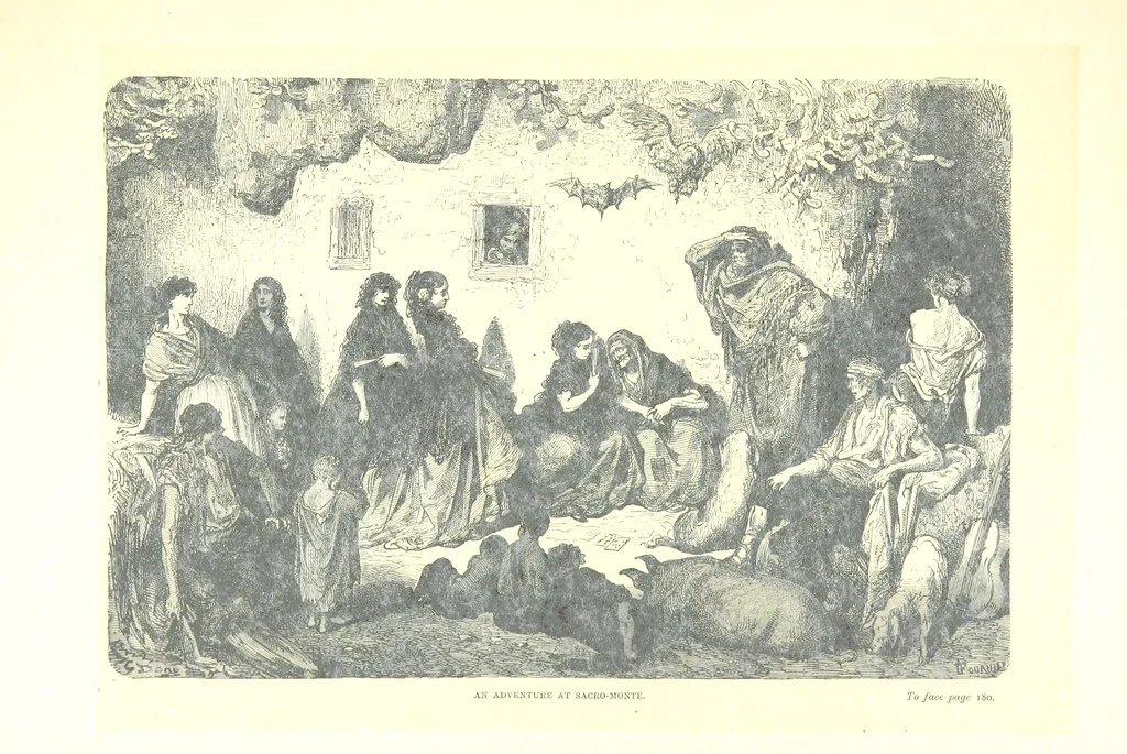 An illustration from Spain ... Illustrated by Gustave Doré. Translated by J. Thomson, 1881, leaf 201