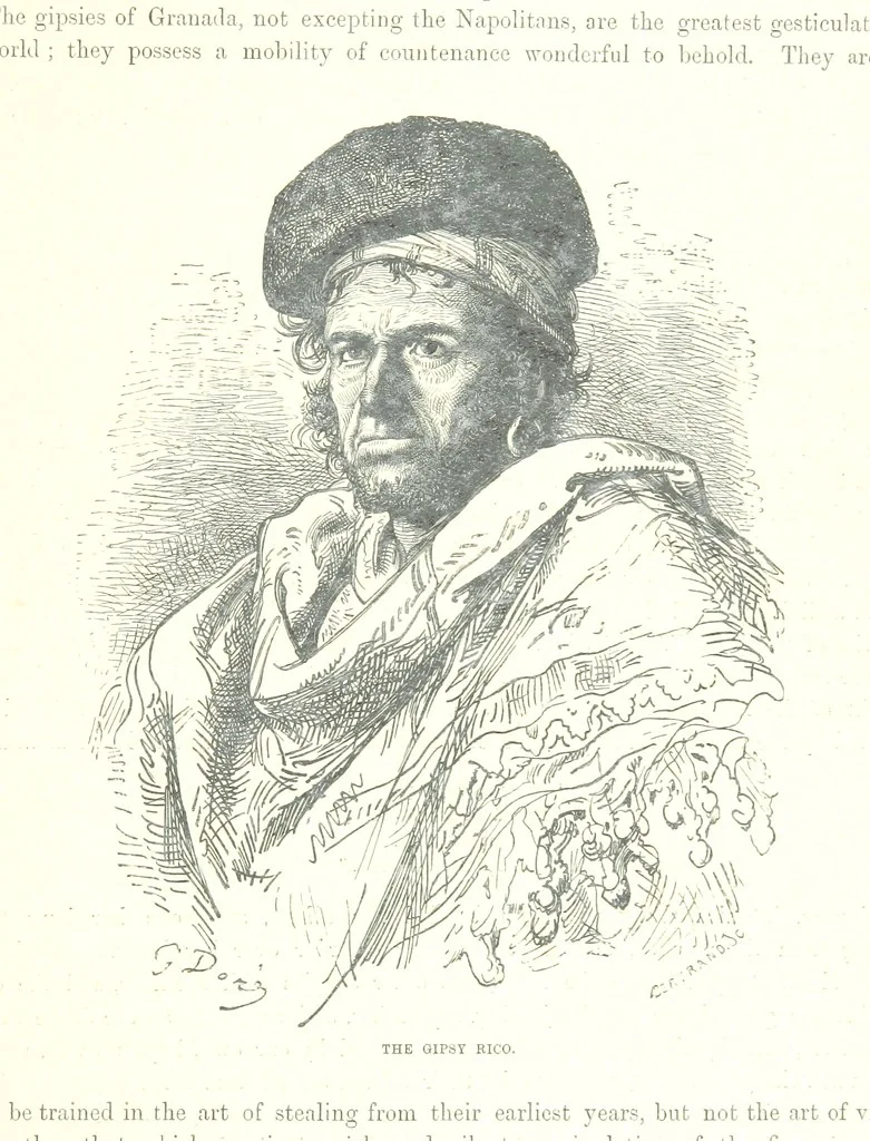 An illustration from Spain ... Illustrated by Gustave Doré. Translated by J. Thomson, 1881, leaf 203