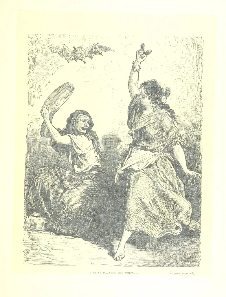 An illustration from Spain ... Illustrated by Gustave Doré. Translated by J. Thomson, 1881, leaf 205