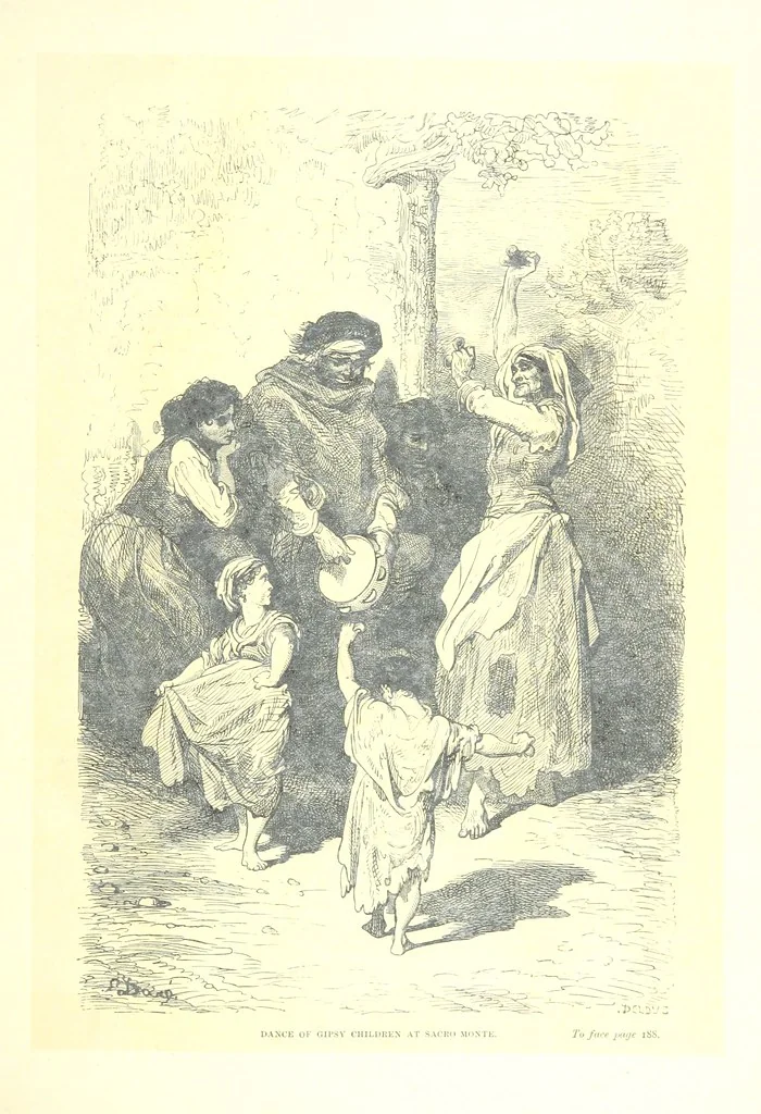 An illustration from Spain ... Illustrated by Gustave Doré. Translated by J. Thomson, 1881, leaf 209
