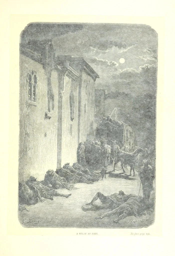 An illustration from Spain ... Illustrated by Gustave Doré. Translated by J. Thomson, 1881, leaf 217