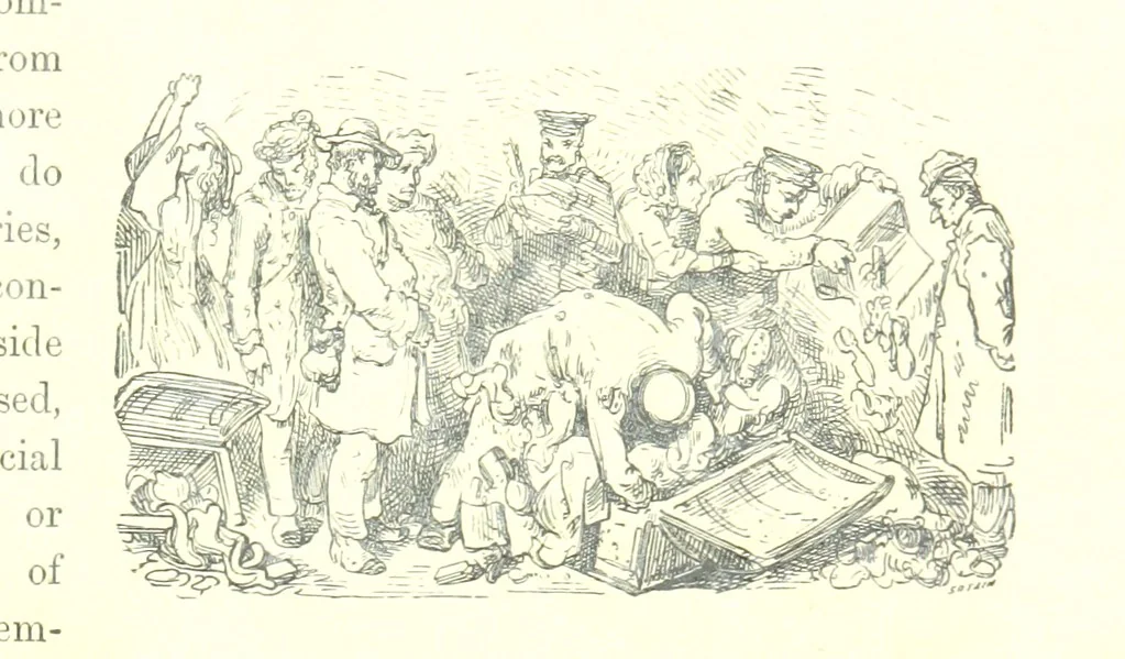An illustration from Spain ... Illustrated by Gustave Doré. Translated by J. Thomson, 1881, leaf 23