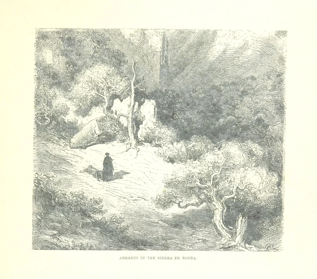 An illustration from Spain ... Illustrated by Gustave Doré. Translated by J. Thomson, 1881, leaf 245
