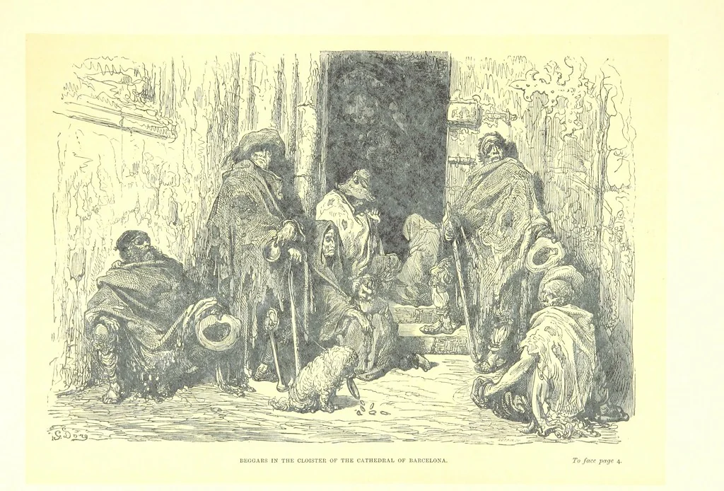 An illustration from Spain ... Illustrated by Gustave Doré. Translated by J. Thomson, 1881, leaf 25