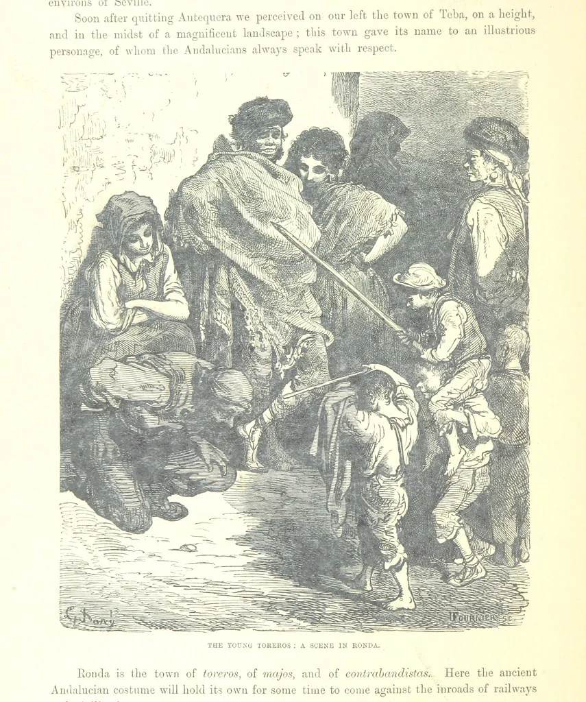 An illustration from Spain ... Illustrated by Gustave Doré. Translated by J. Thomson, 1881, leaf 250