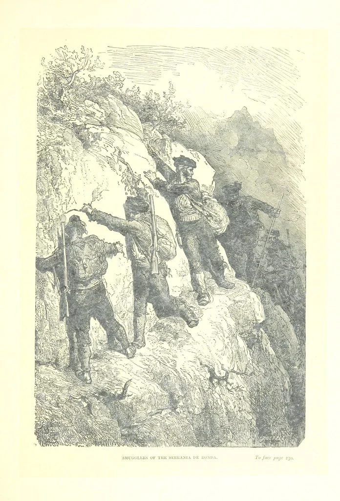 An illustration from Spain ... Illustrated by Gustave Doré. Translated by J. Thomson, 1881, leaf 253