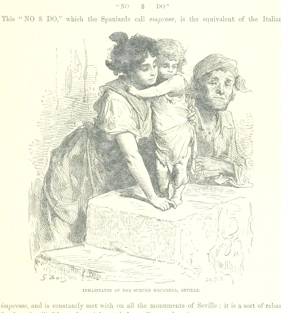 An illustration from Spain ... Illustrated by Gustave Doré. Translated by J. Thomson, 1881, leaf 279