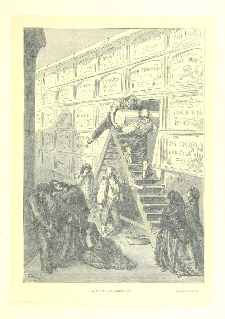 An illustration from Spain ... Illustrated by Gustave Doré. Translated by J. Thomson, 1881, leaf 29
