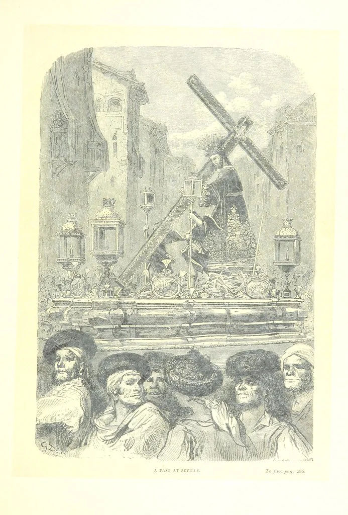 An illustration from Spain ... Illustrated by Gustave Doré. Translated by J. Thomson, 1881, leaf 309