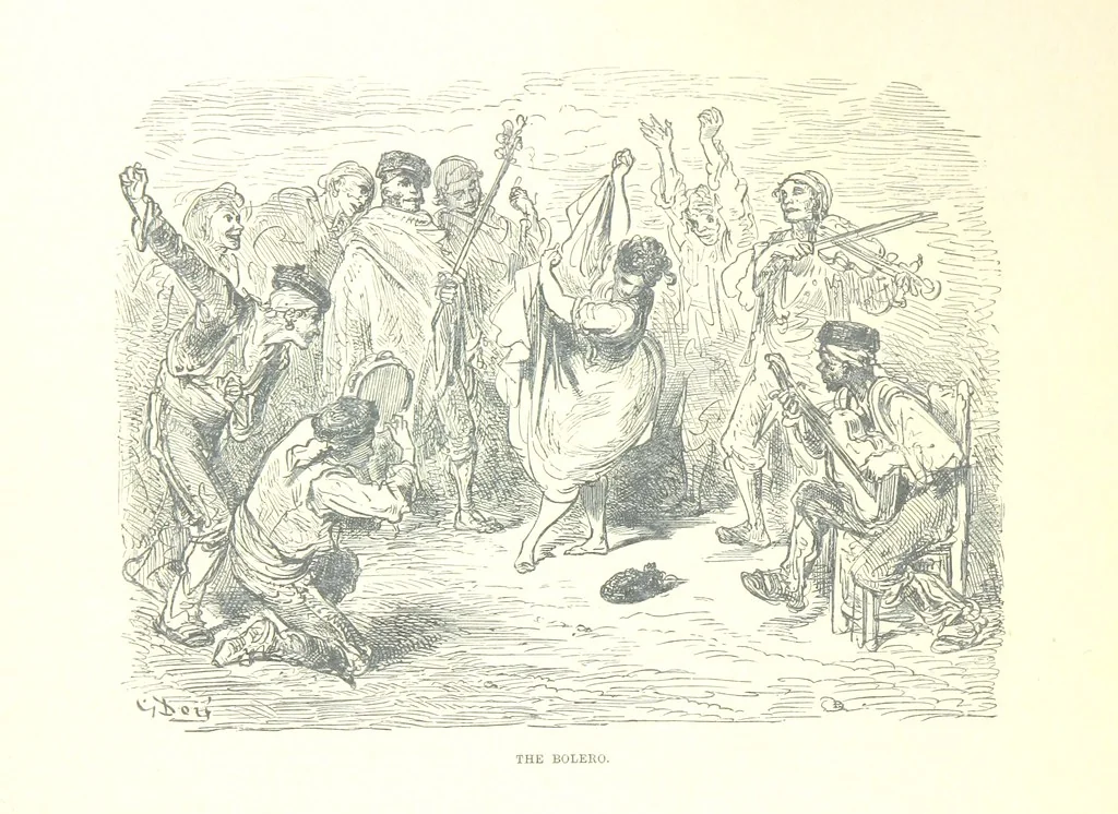 An illustration from Spain ... Illustrated by Gustave Doré. Translated by J. Thomson, 1881, leaf 324