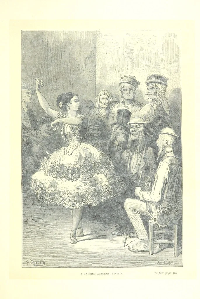 An illustration from Spain ... Illustrated by Gustave Doré. Translated by J. Thomson, 1881, leaf 333
