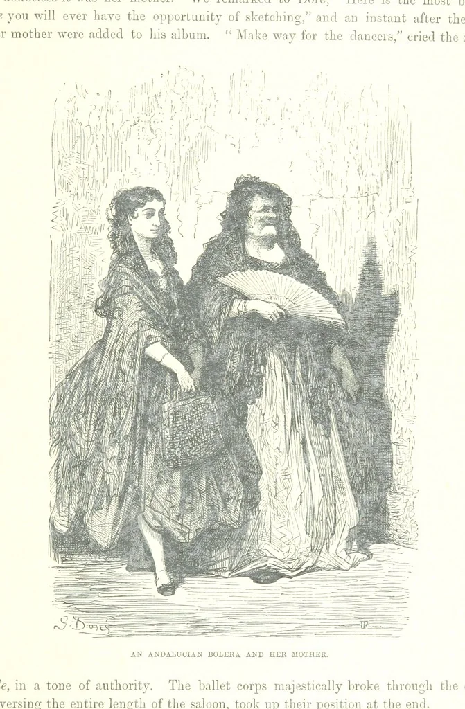 An illustration from Spain ... Illustrated by Gustave Doré. Translated by J. Thomson, 1881, leaf 335
