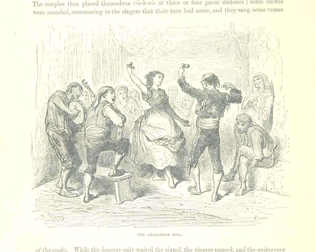 An illustration from Spain ... Illustrated by Gustave Doré. Translated by J. Thomson, 1881, leaf 344