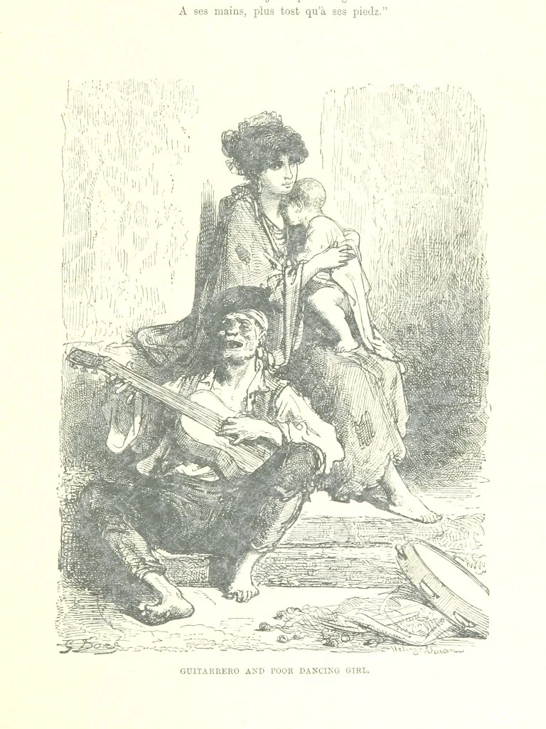 An illustration from Spain ... Illustrated by Gustave Doré. Translated by J. Thomson, 1881, leaf 349