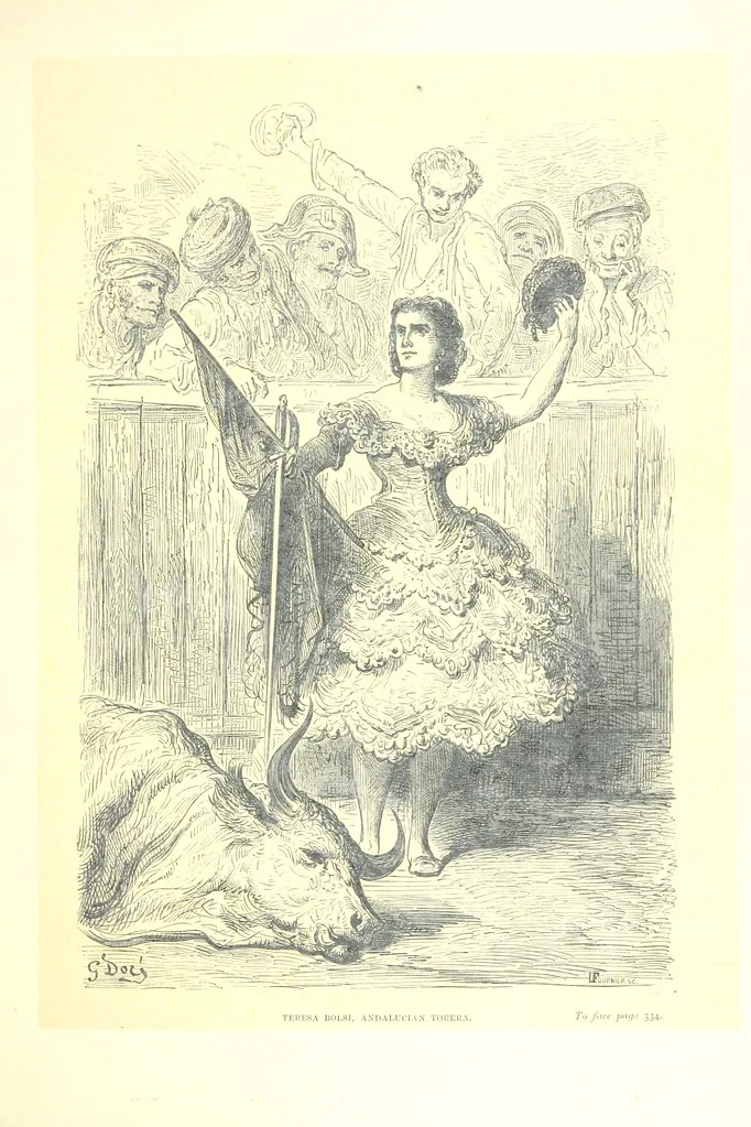 An illustration from Spain ... Illustrated by Gustave Doré. Translated by J. Thomson, 1881, leaf 357