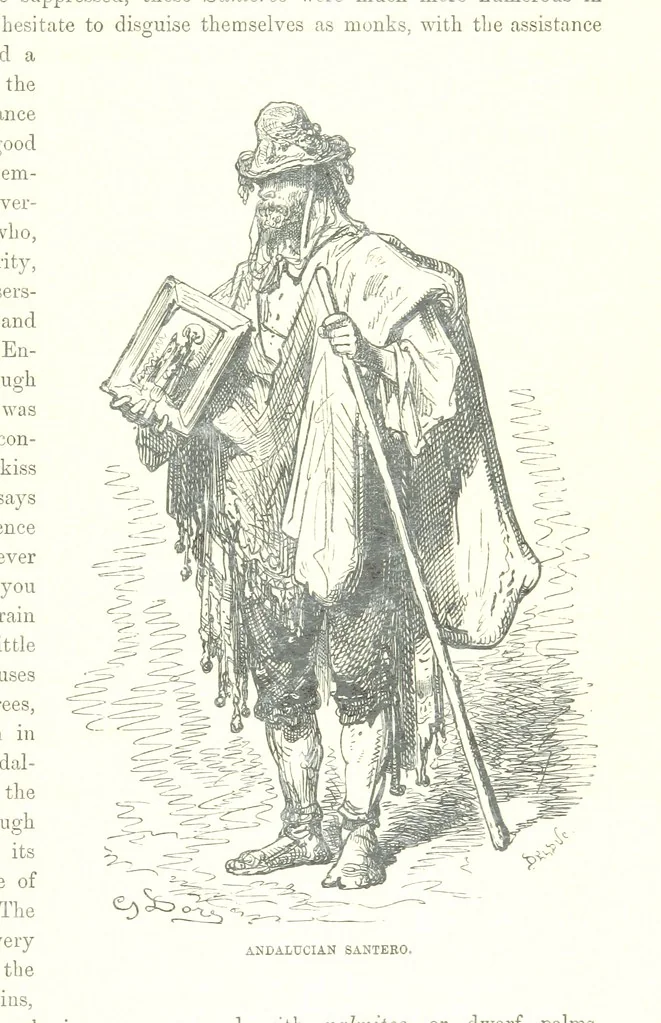 An illustration from Spain ... Illustrated by Gustave Doré. Translated by J. Thomson, 1881, leaf 361