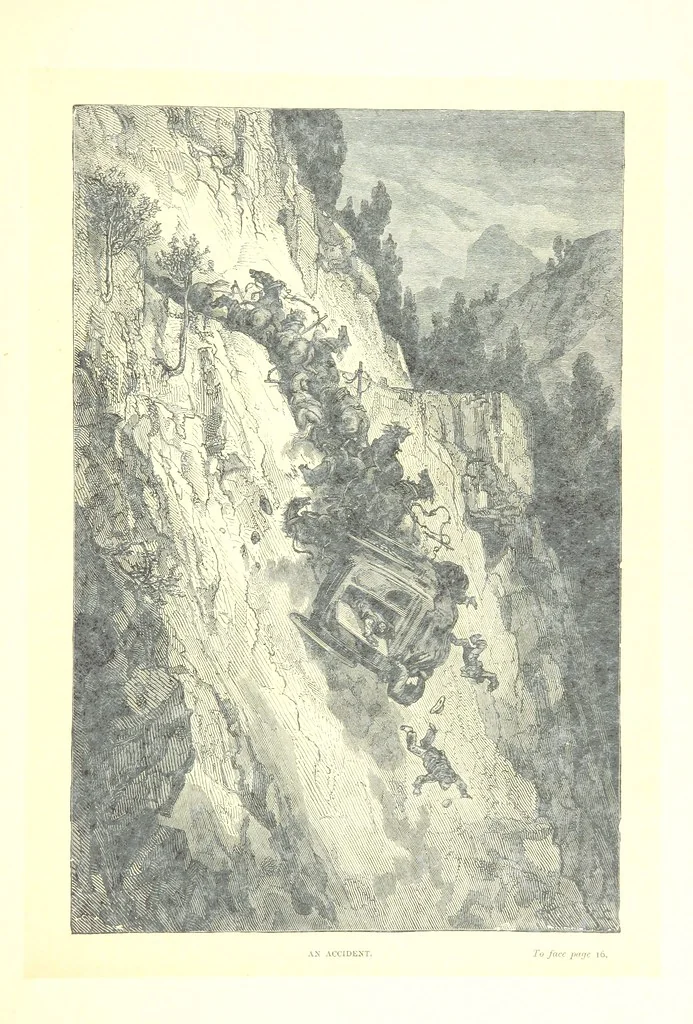 An illustration from Spain ... Illustrated by Gustave Doré. Translated by J. Thomson, 1881, leaf 37