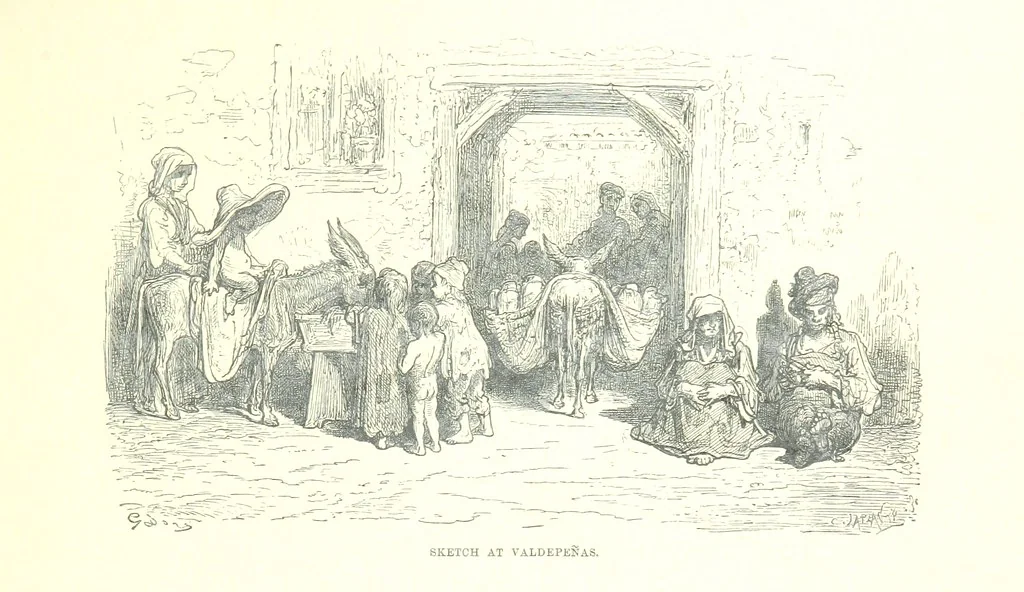 An illustration from Spain ... Illustrated by Gustave Doré. Translated by J. Thomson, 1881, leaf 375