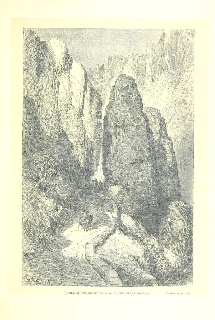An illustration from Spain ... Illustrated by Gustave Doré. Translated by J. Thomson, 1881, leaf 381
