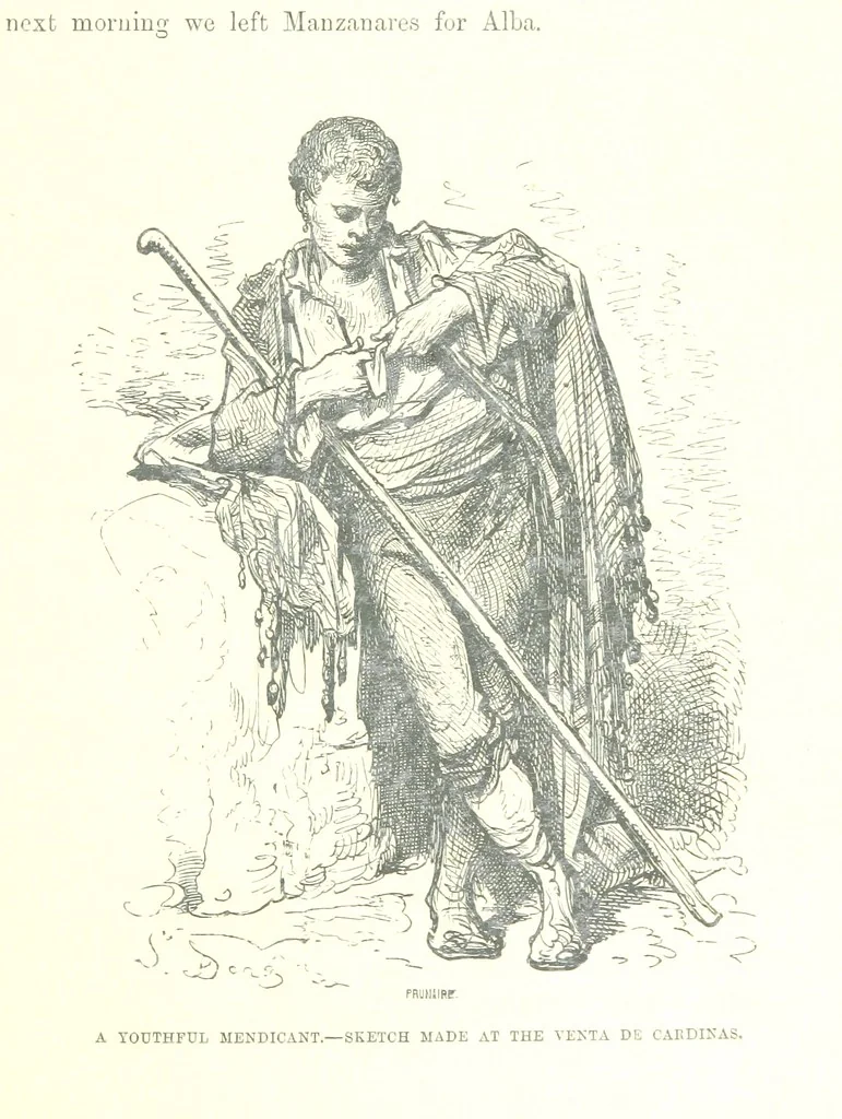 An illustration from Spain ... Illustrated by Gustave Doré. Translated by J. Thomson, 1881, leaf 387