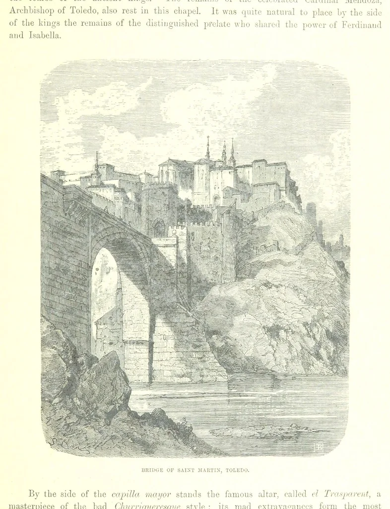 An illustration from Spain ... Illustrated by Gustave Doré. Translated by J. Thomson, 1881, leaf 407