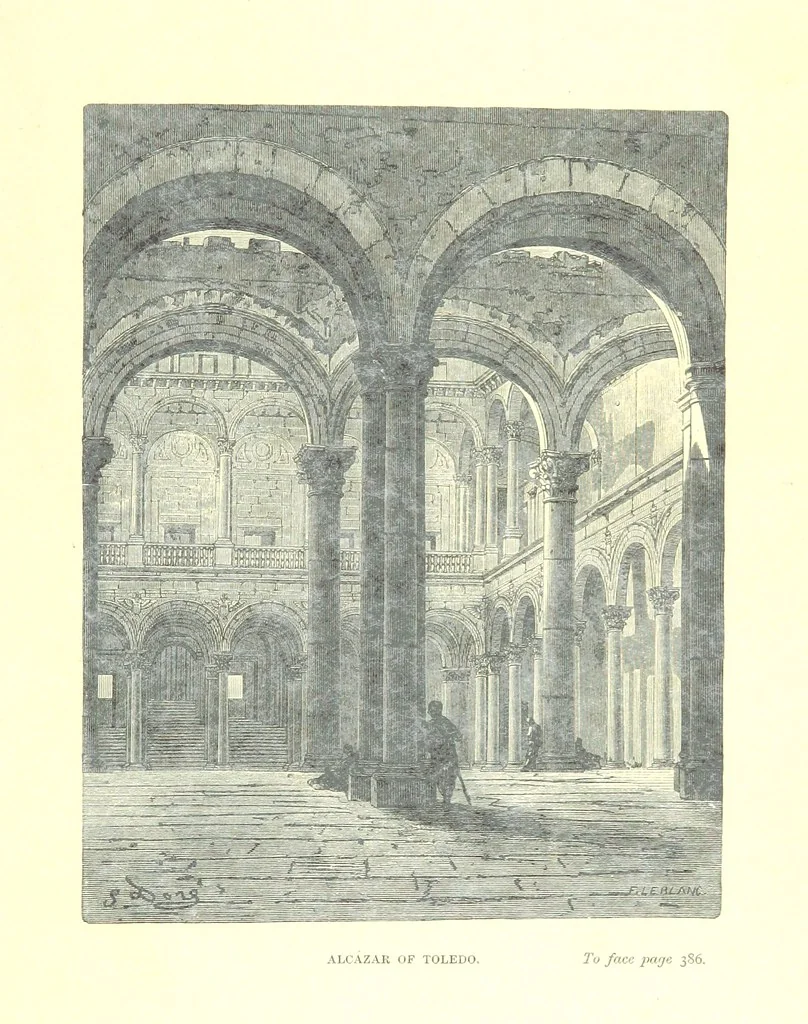 An illustration from Spain ... Illustrated by Gustave Doré. Translated by J. Thomson, 1881, leaf 409
