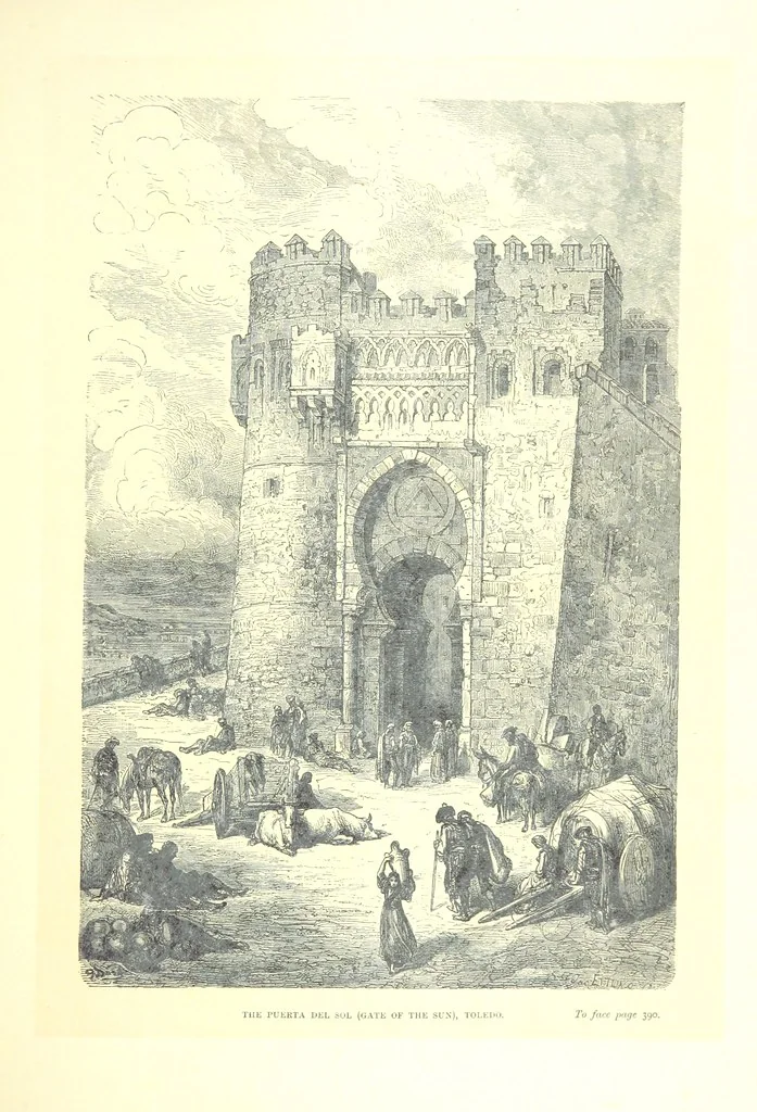 An illustration from Spain ... Illustrated by Gustave Doré. Translated by J. Thomson, 1881, leaf 413