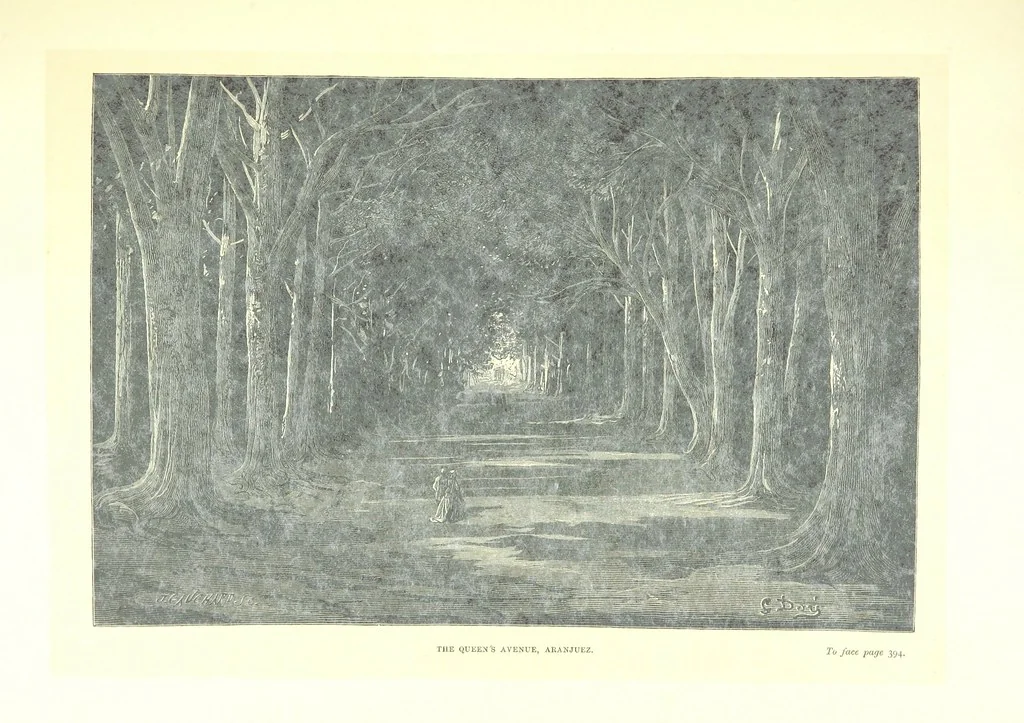 An illustration from Spain ... Illustrated by Gustave Doré. Translated by J. Thomson, 1881, leaf 417