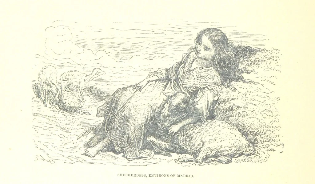 An illustration from Spain ... Illustrated by Gustave Doré. Translated by J. Thomson, 1881, leaf 450
