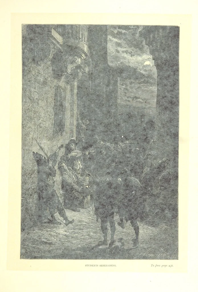 An illustration from Spain ... Illustrated by Gustave Doré. Translated by J. Thomson, 1881, leaf 459