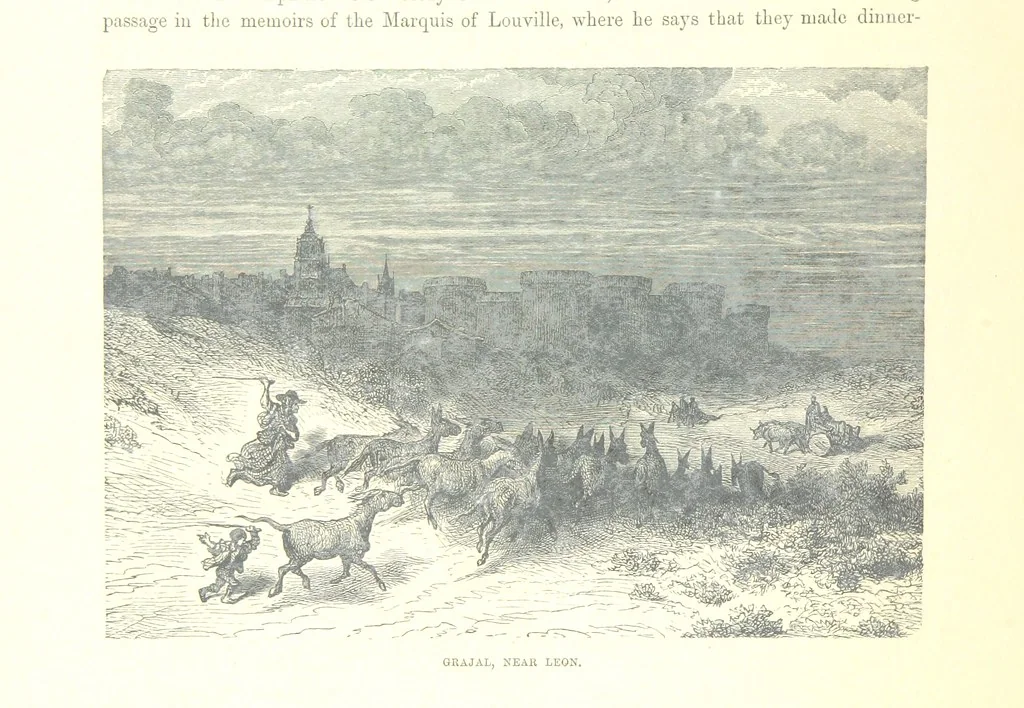 An illustration from Spain ... Illustrated by Gustave Doré. Translated by J. Thomson, 1881, leaf 478