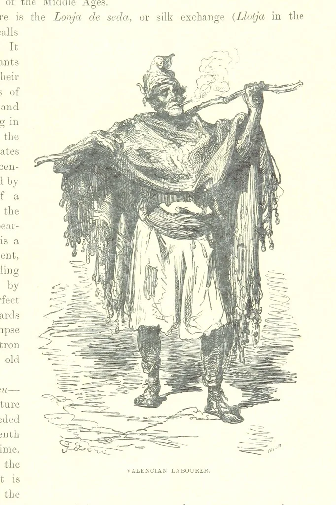 An illustration from Spain ... Illustrated by Gustave Doré. Translated by J. Thomson, 1881, leaf 49