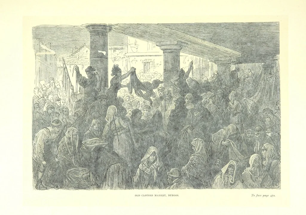 An illustration from Spain ... Illustrated by Gustave Doré. Translated by J. Thomson, 1881, leaf 493