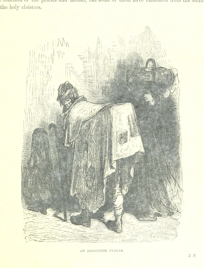 An illustration from Spain ... Illustrated by Gustave Doré. Translated by J. Thomson, 1881, leaf 511