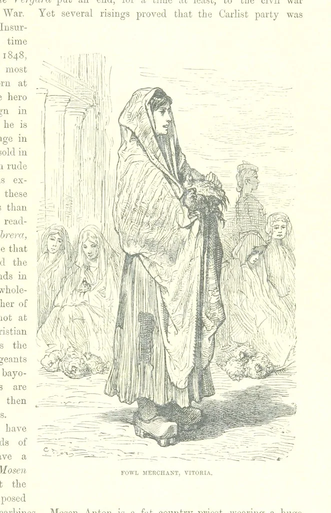 An illustration from Spain ... Illustrated by Gustave Doré. Translated by J. Thomson, 1881, leaf 525