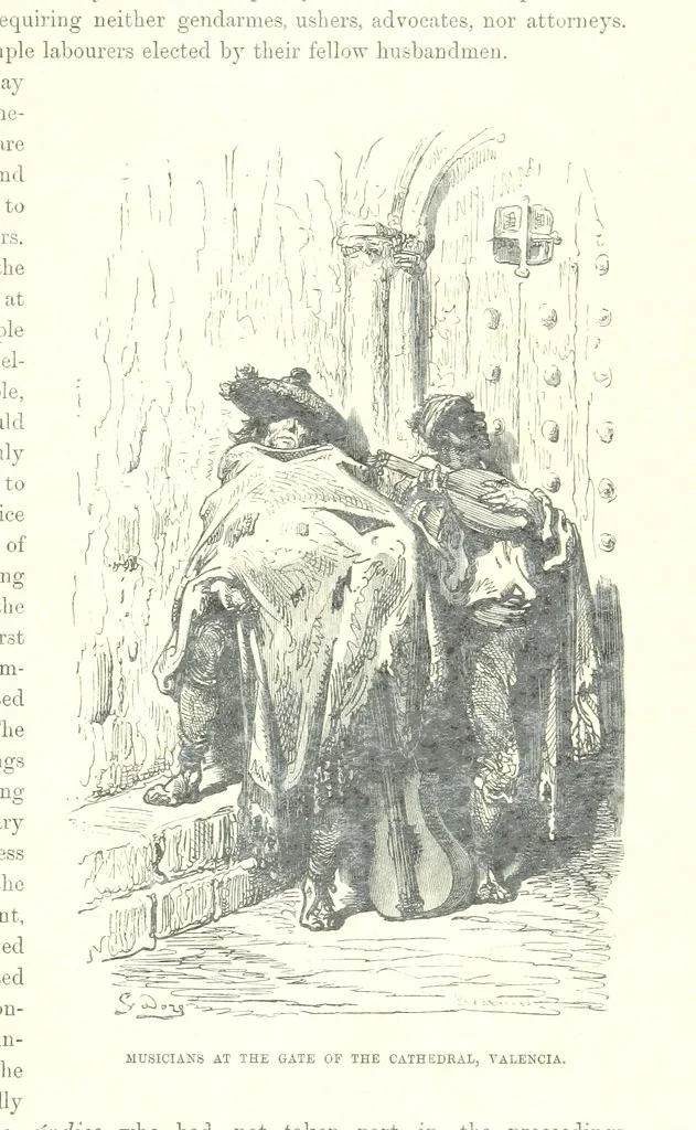 An illustration from Spain ... Illustrated by Gustave Doré. Translated by J. Thomson, 1881, leaf 53