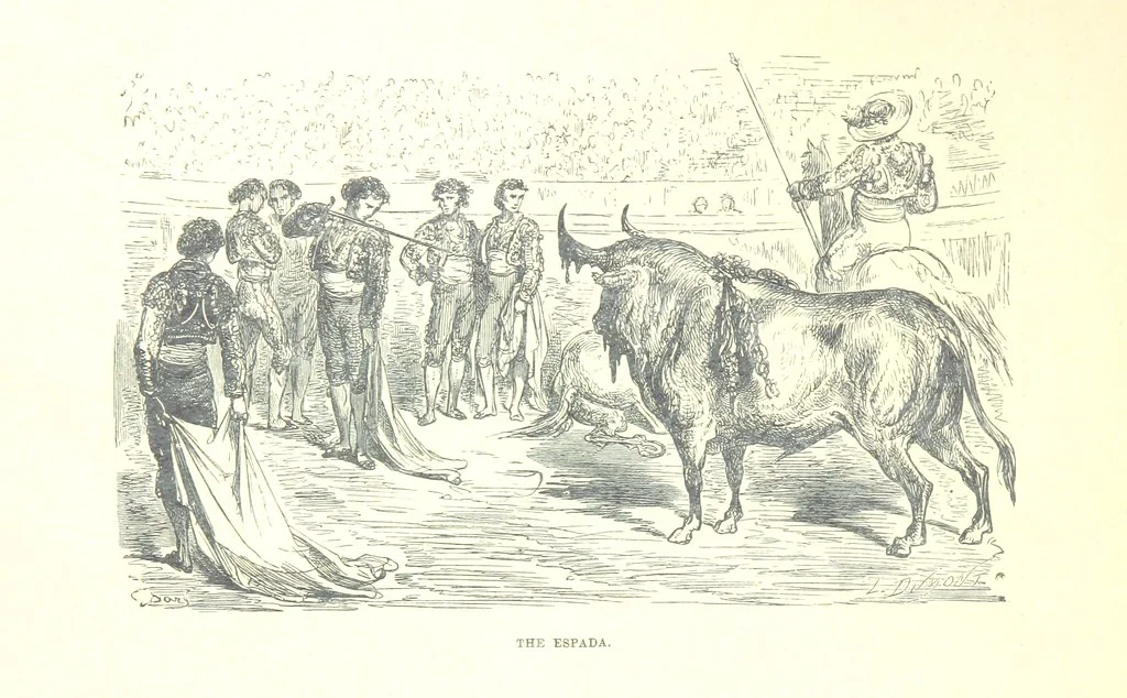 An illustration from Spain ... Illustrated by Gustave Doré. Translated by J. Thomson, 1881, leaf 58