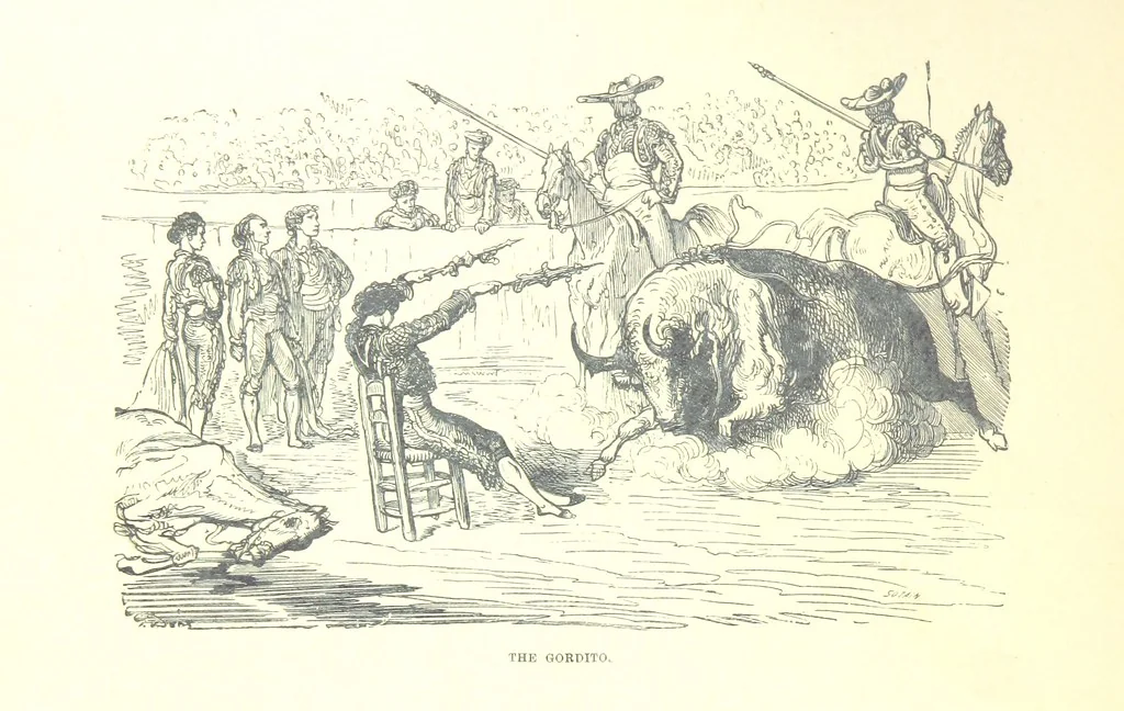 An illustration from Spain ... Illustrated by Gustave Doré. Translated by J. Thomson, 1881, leaf 66