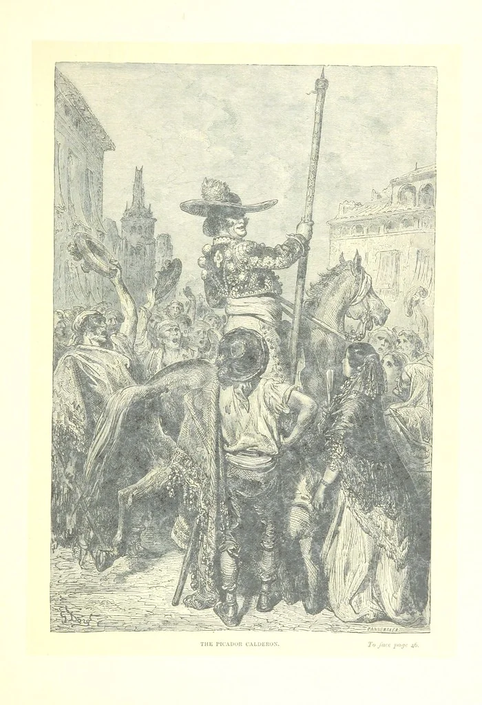 An illustration from Spain ... Illustrated by Gustave Doré. Translated by J. Thomson, 1881, leaf 67