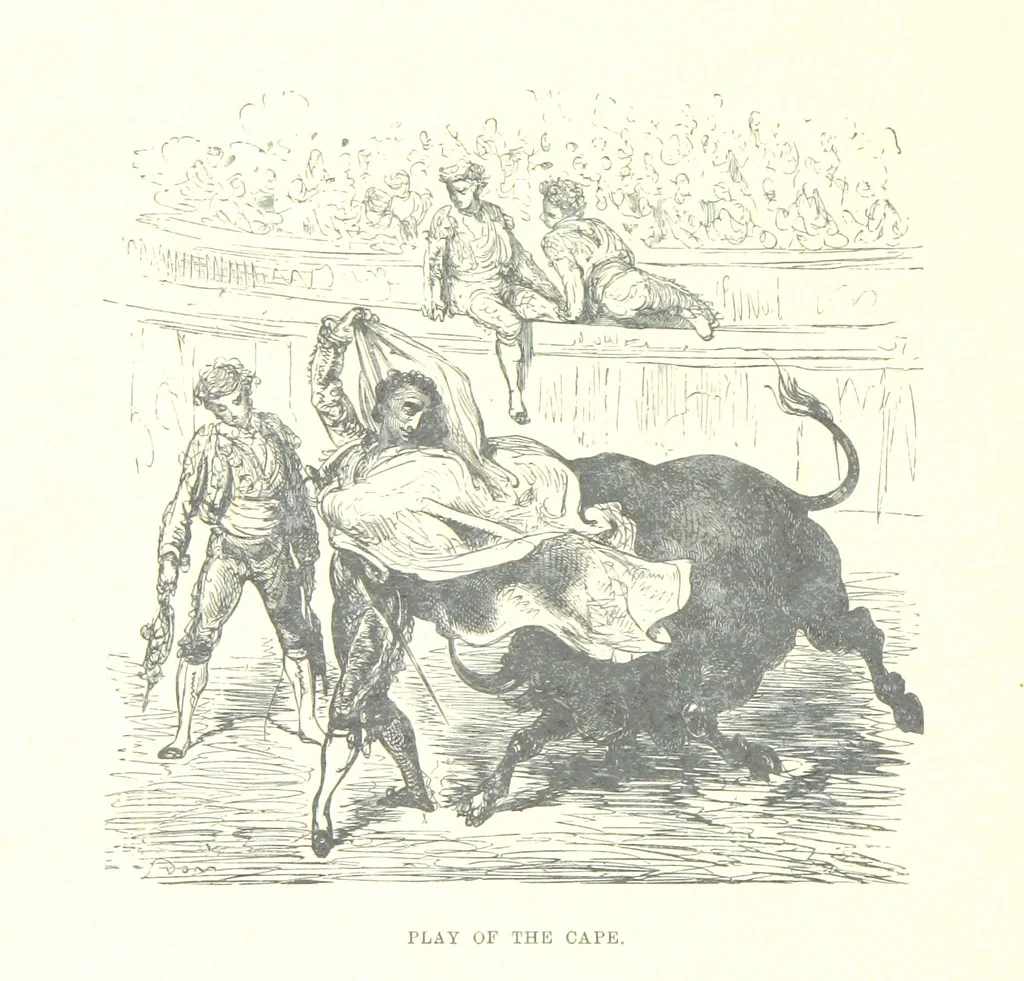 An illustration from Spain ... Illustrated by Gustave Doré. Translated by J. Thomson, 1881, leaf 82