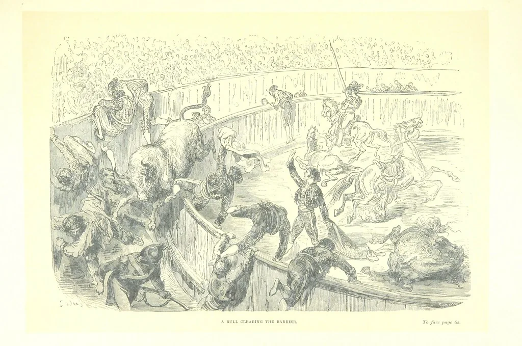 An illustration from Spain ... Illustrated by Gustave Doré. Translated by J. Thomson, 1881, leaf 83