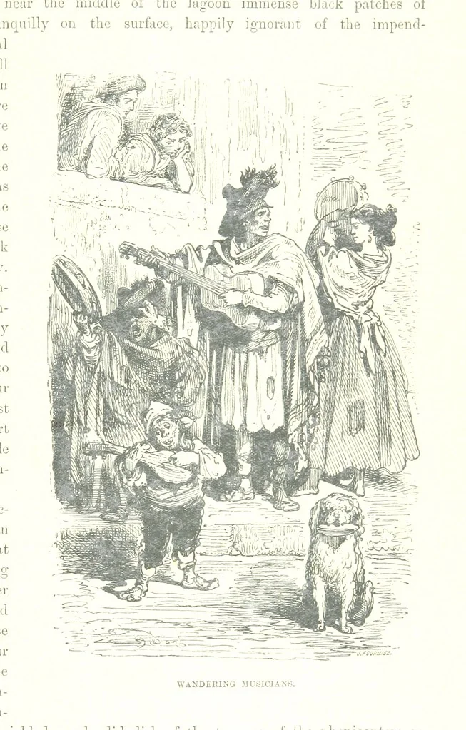 An illustration from Spain ... Illustrated by Gustave Doré. Translated by J. Thomson, 1881, leaf 89