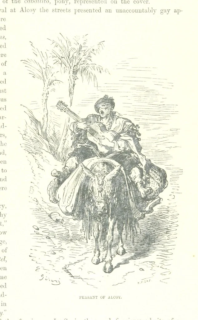 An illustration from Spain ... Illustrated by Gustave Doré. Translated by J. Thomson, 1881, leaf 97