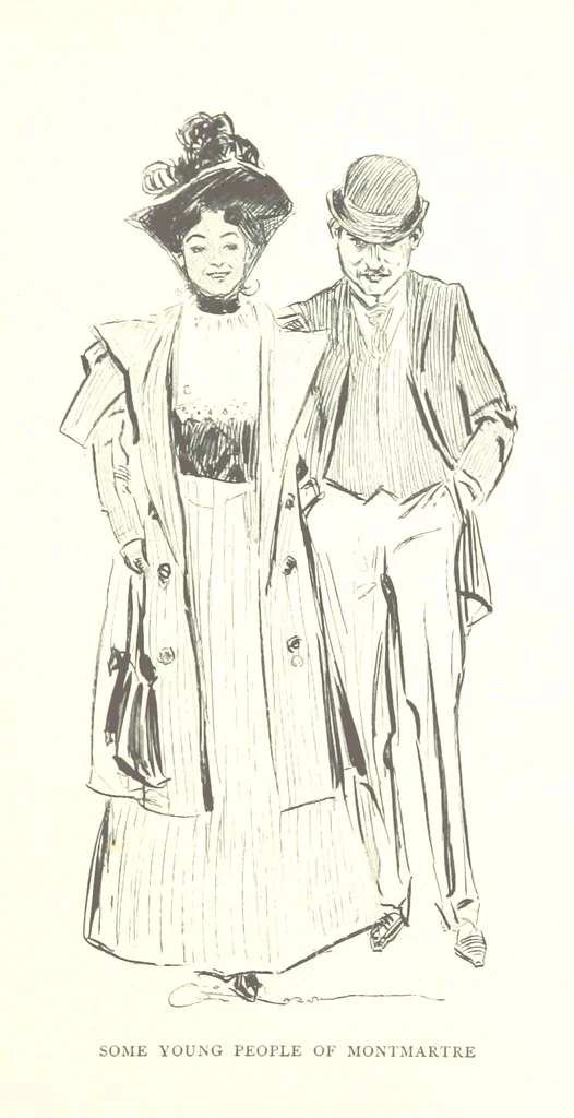 An illustration from About Paris ... Illustrated by Charles Dana Gibson, 1895, leaf 105