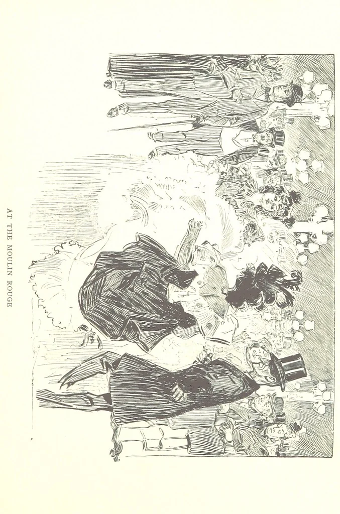 An illustration from About Paris ... Illustrated by Charles Dana Gibson, 1895, leaf 109