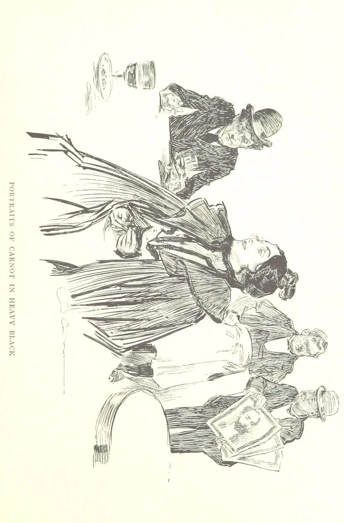 An illustration from About Paris ... Illustrated by Charles Dana Gibson, 1895, leaf 125