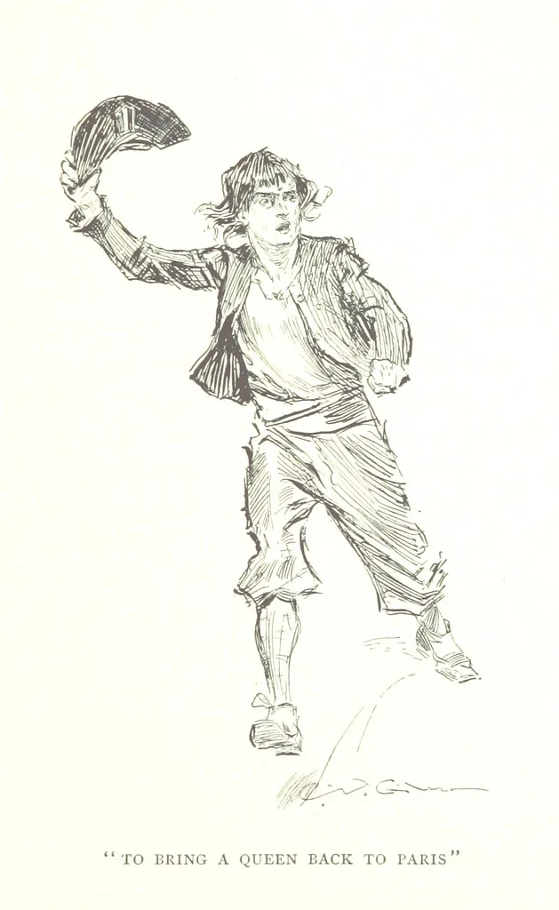 An illustration from About Paris ... Illustrated by Charles Dana Gibson, 1895, leaf 131